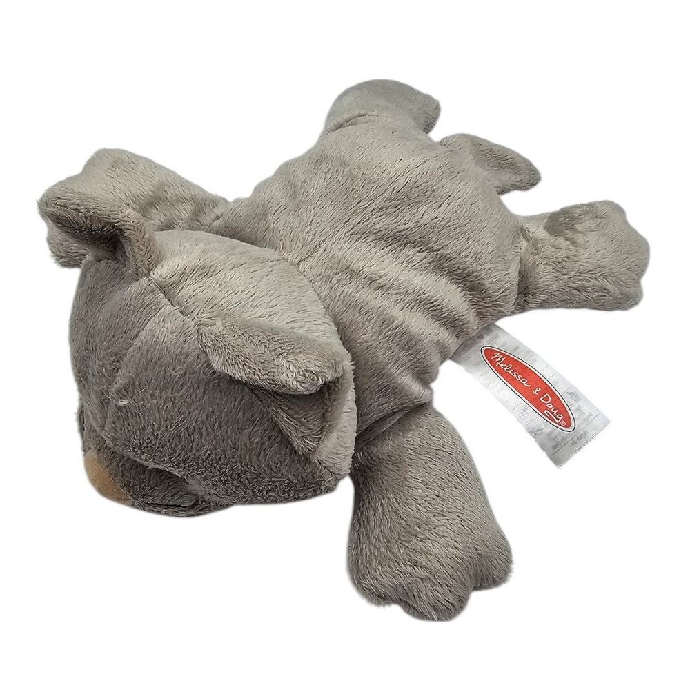 Melissa and Doug Small 8" Grey Kitty Cat Kitten Plush Gray White Tummy